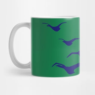 Sailing the Updraft, Blue Mug